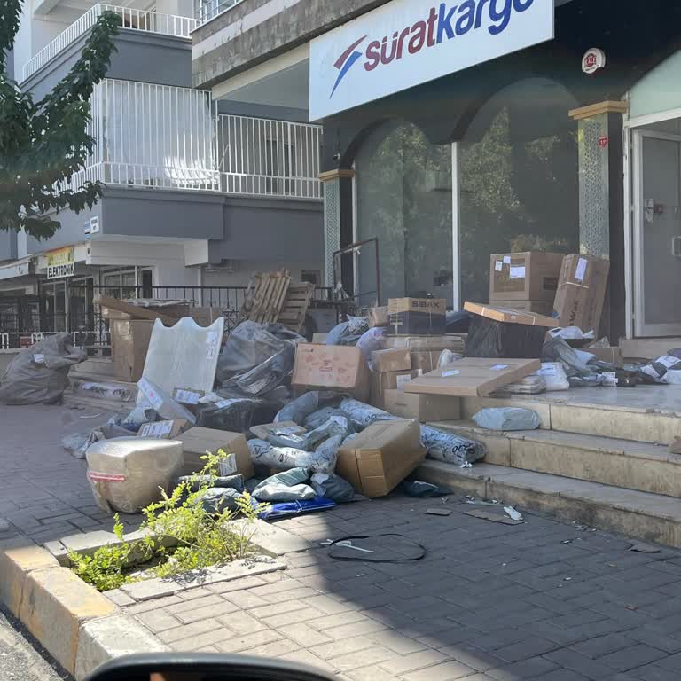 Sürat Kargo Şubesinde İlgisizlik Ve Kargoların Korunmaması