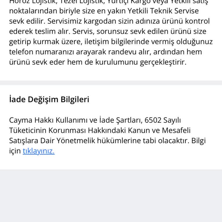 Regal Ücretsiz Kurulum Vaat Edildi, Ücret Talep Edildi!