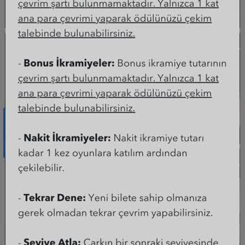 Kampanya Koşullarındaki Tutarsızlık Nedeniyle Bonusumu Çekemiyorum