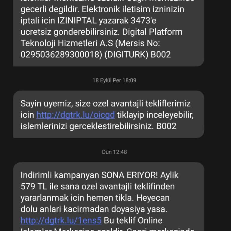 SMS İle Sunulan Teklife Uygulama Üzerinden Erişemiyorum, Üyeliğimi Yenileyemiyorum