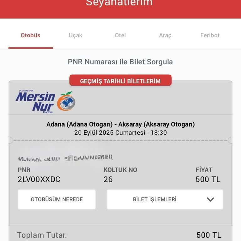 Otobüs Seferinde Mağduriyet Ve Müşteri Hizmetlerinde İlgisizlik