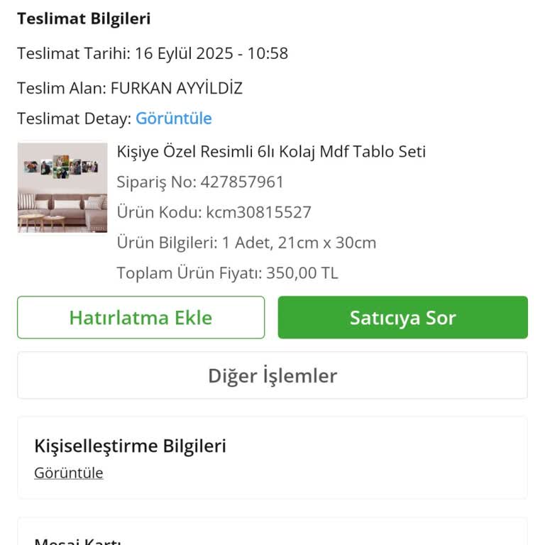 Yanlış Ürün Gönderildi, İade Veya Çözüm Sunulmadı