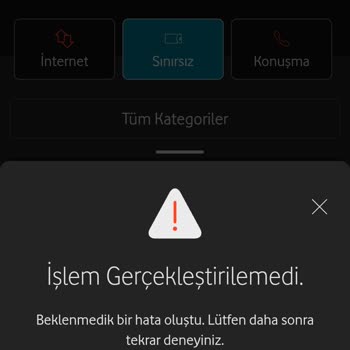 Vodafone Sınırsız İnternet Hakkım Tanımlanmıyor, Mağduriyet Yaşıyorum