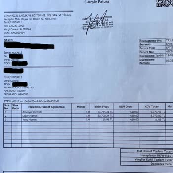 Hastanede Açıklanamayan Ekstra Ücretler Ve Şeffaf Olmayan Faturalandırma