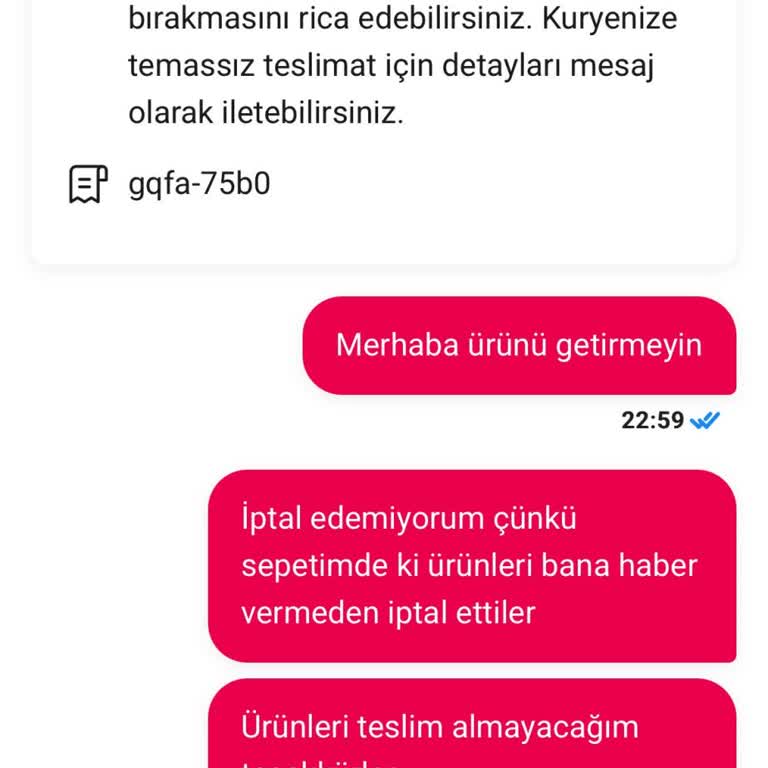 Eksik Ürün Bilgilendirmesi Ve İptal Sorunu
