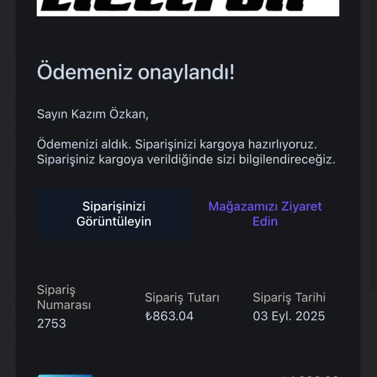 Sipariş Verildi, Ürün Kargolanmadı Ve Bilgilendirme Yapılmadı