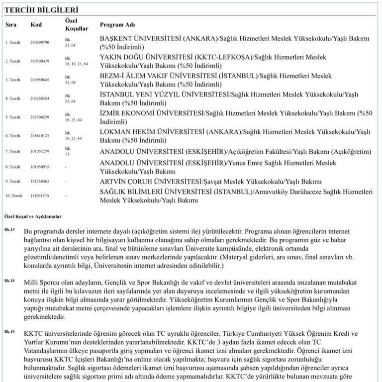 Bilgim Dışında Değiştirilen YKS Tercihlerim Nedeniyle Mağduriyet Yaşadım