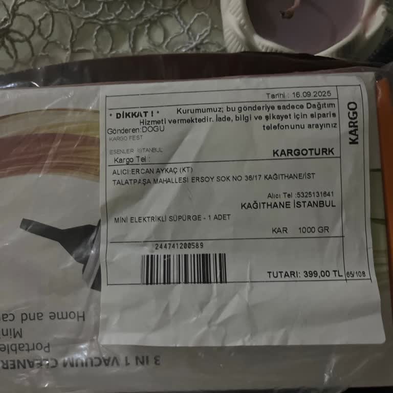 Yanıltıcı Ürün, Eksik Fatura Ve İade Sorunu: Vacum Cleaner Mini Araç Süpürgesi Mağduriyeti