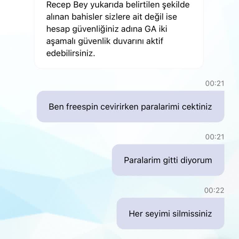 Oyun Sırasında Bakiyemin Sıfırlanması Ve Kayıtların Silinmesi Hakkında Şikayet