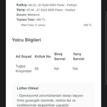 Otobüs Saat Değişikliği Bildirimi Yapılmadı, Mağdur Edildim