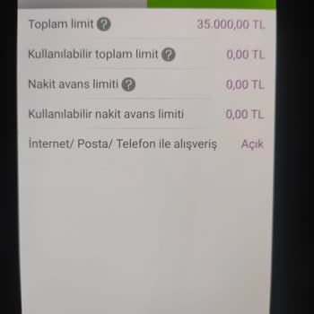 Borçsuz Olmama Rağmen Enpara Kredi Kartımda Limitim Sıfırlandı, Alışveriş Yapamıyorum