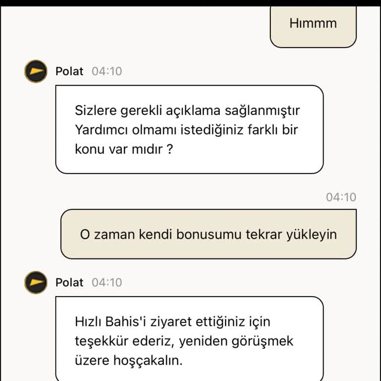 Bonusum Verilmedi, Canlı Yardım Destek Vermedi