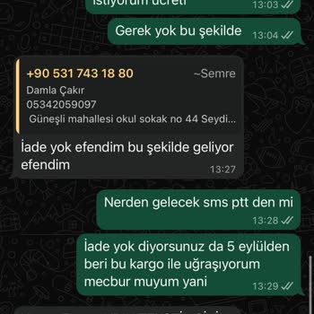 Yanlış Ve Defolu Ürün Sonrası Ücret İadesi Yapılmıyor