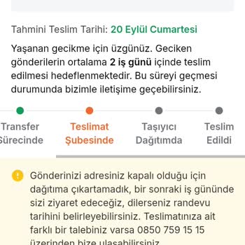 Açık Adrese Teslim Edilmeyen Kargo Nedeniyle Mağduriyet Yaşadım