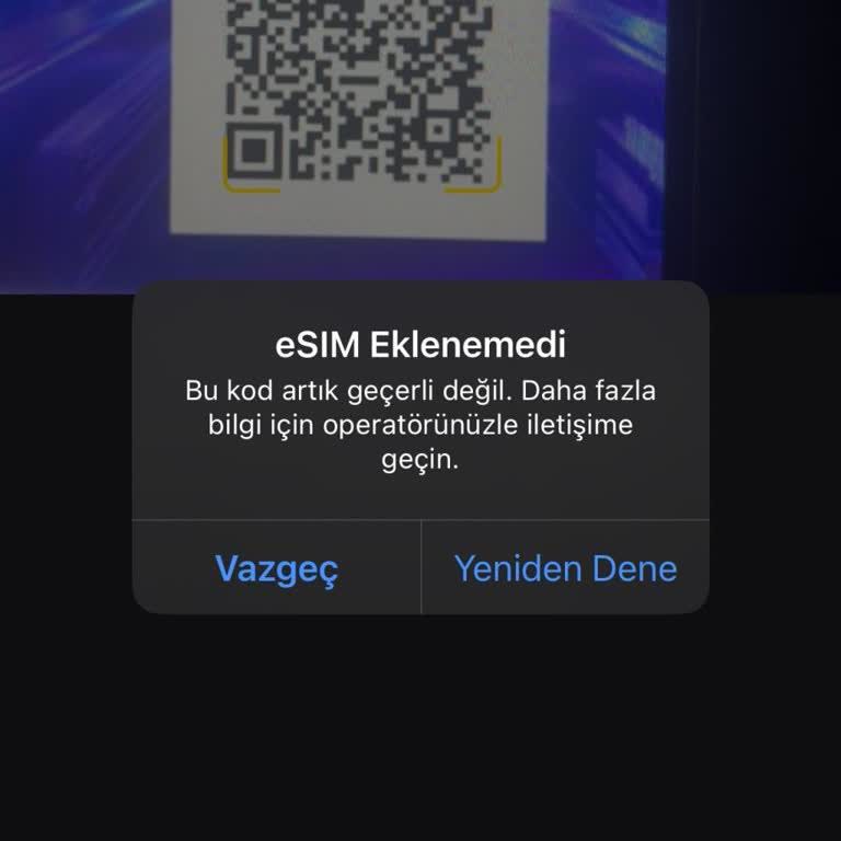 E-Sim Aktivasyonunda Hata Ve Çözüm Sunulmayan Müşteri Hizmetleri