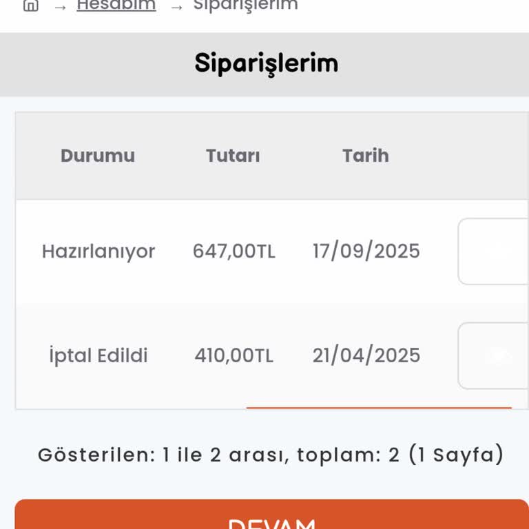 Sulamax.com Sipariş İki Defadan Beri Gönderilmiyor