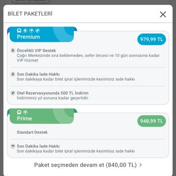 Obilet Uygulamasında Yanıltıcı Paket Seçimi Ve İade Mağduriyeti