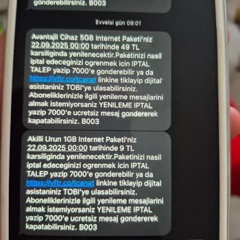 Onayım Olmadan Ek Paket Tanımlandı, Mağdur Edildim!