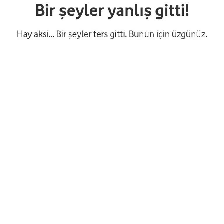 Vodafone Çark Kampanyasında İkinci Hakkım Tanımlanmıyor