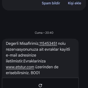 Erken Çıkış Sonrası Otel Ve ETS Tur Arasında İade Mağduriyeti Yaşadım