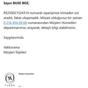 Vakko Online Alışverişte Hatalı İade Ve Yoğun İletişim Mağduriyeti