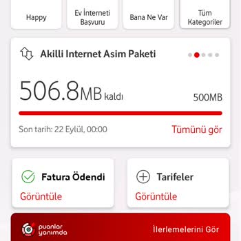 Vodafone Kullanmadığım İnternet İçin Haksız Aşım Ücreti Ve İstenmeyen Hizmetler Tanımlanıyor