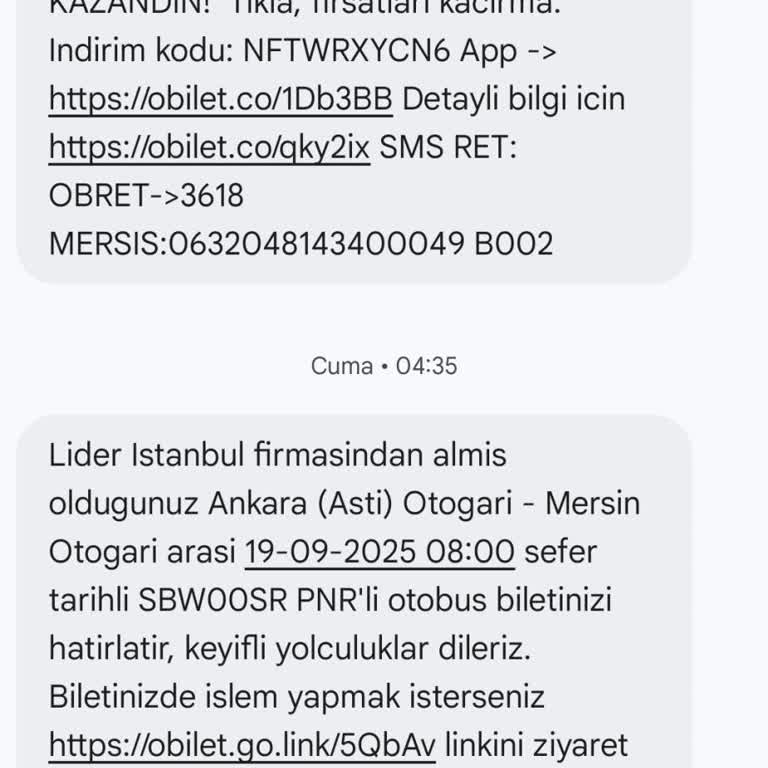 Obilet Sefer İptali ve Müşteri Hizmetleri İlgisizliği Nedeniyle Mağduriyet
