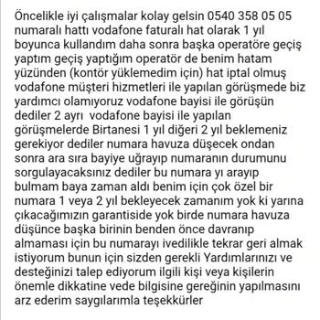 İptal Edilen Hattımın Yeniden Tahsisi İçin Net Ve Hızlı Çözüm Bekliyorum