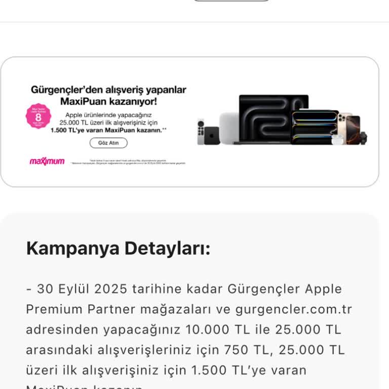Kampanya Koşullarında Belirtilmeyen İphone Taksit Kısıtlaması Nedeniyle Mağduriyet