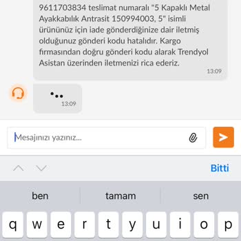 İade Sürecinde Kayıp Barkod Nedeniyle Mağduriyet Yaşıyorum