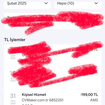 Bilgim Dışında CV Maker'dan Düzenli Para Çekildi, İade Alamıyorum