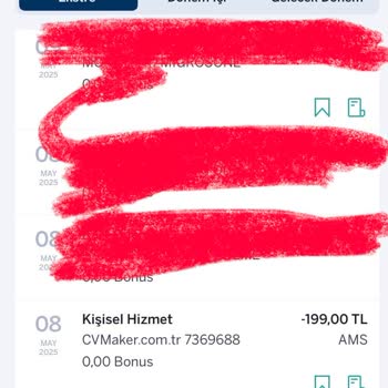 Bilgim Dışında CV Maker'dan Düzenli Para Çekildi, İade Alamıyorum