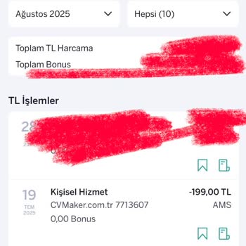 Bilgim Dışında CV Maker'dan Düzenli Para Çekildi, İade Alamıyorum