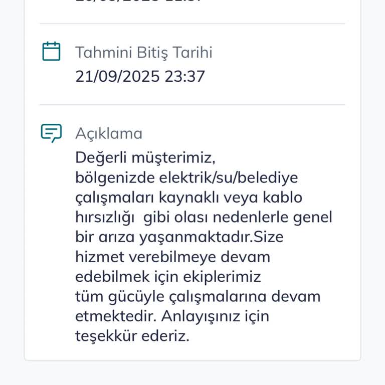 48 Saatlik İnternet Kesintisi Ve Fatura İndirimi Talebi