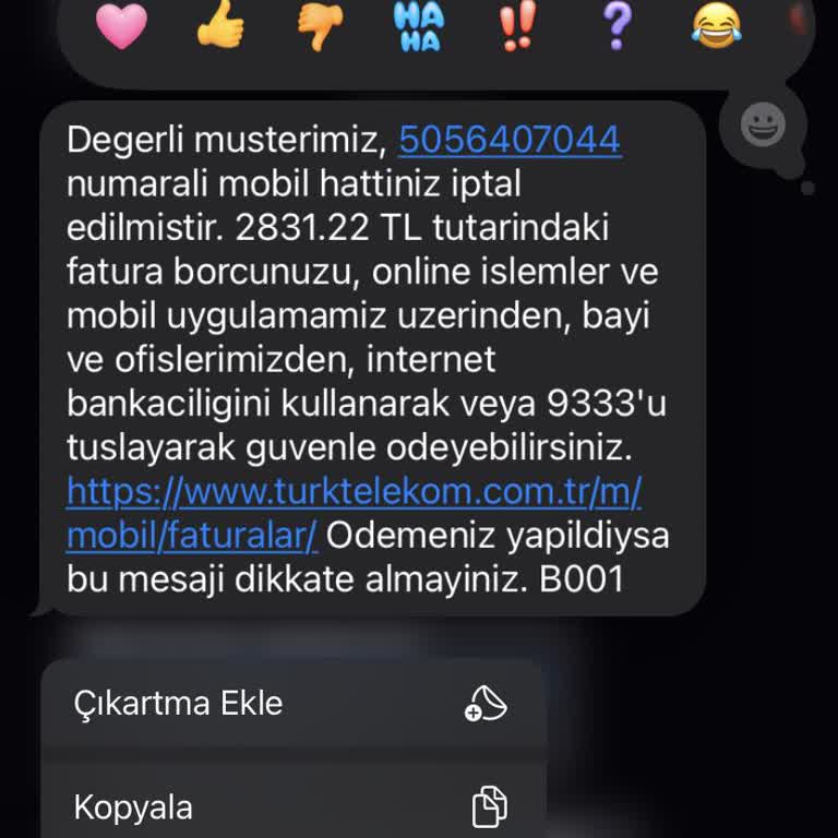 Türk Telekom'dan Geçiş Sonrası Haksız Fatura Borcu İletildi