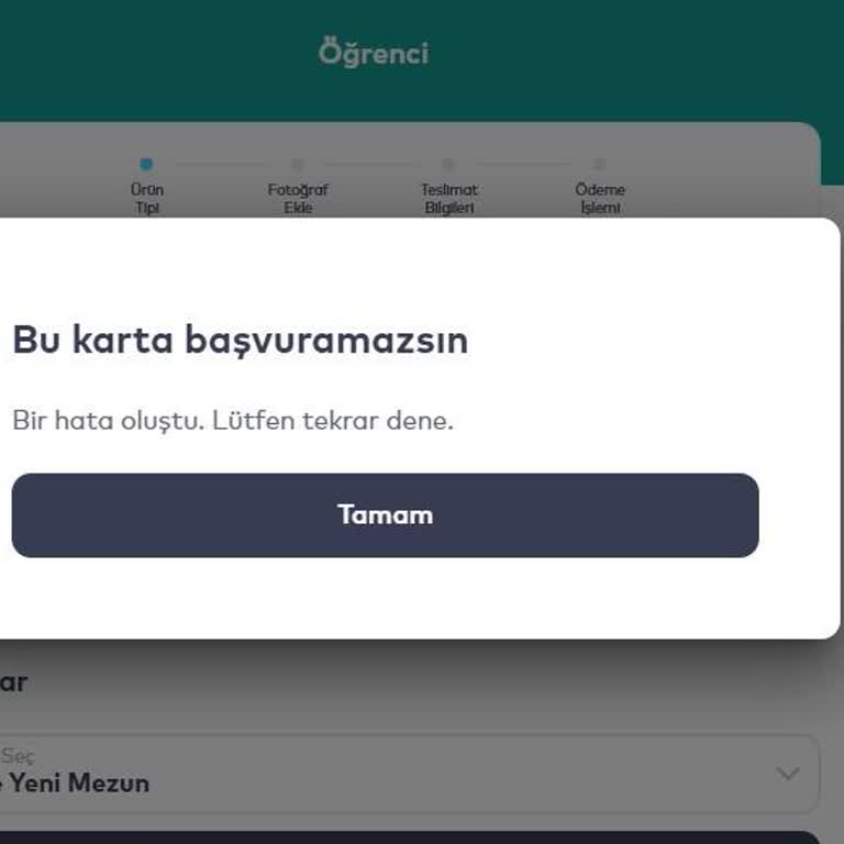 İstanbulkart Öğrenci Başvurusunda Sürekli Hata Alıyorum Başvurum Tamamlanmıyor