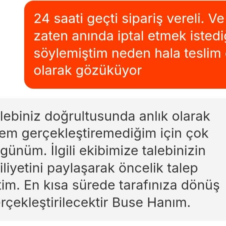 İptal Edilen Siparişin Ücreti İade Edilmiyor, Destek Yetersiz