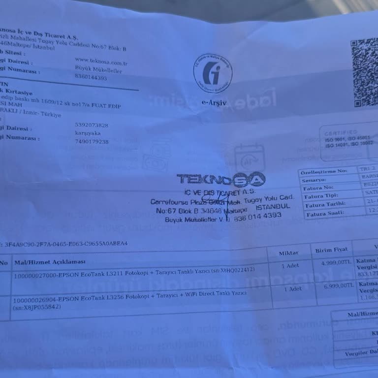 Sıfır Diye Aldığım Yazıcı İkinci El Çıktı Mağaza Çözüm Sunamadı