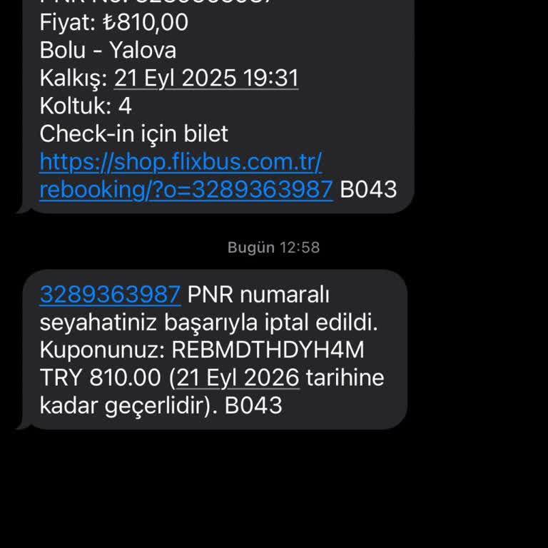 Kamil Koç İptal Edilen Biletin Ücreti Neden İade Edilmiyor?