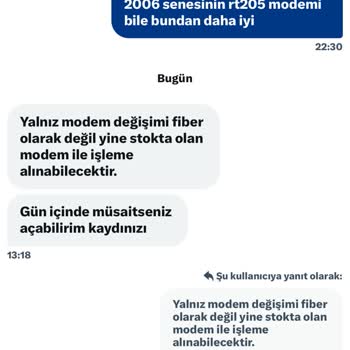 Fiber İnternet Yerine Farklı Bağlantı Sunulması Ve Modem Sorunları