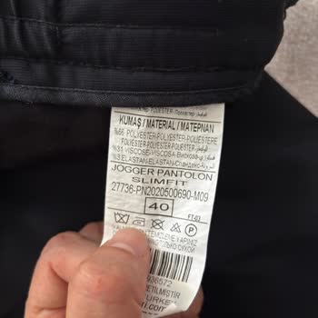 Siparişimdeki Pantolonun Kumaş Bilgisi Farklı Çıktı
