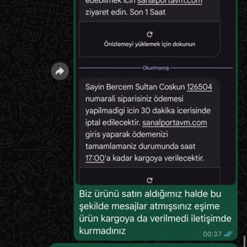 Ödeme Yapıldı, Ürün Gönderilmedi Ve İletişim Engellendi!