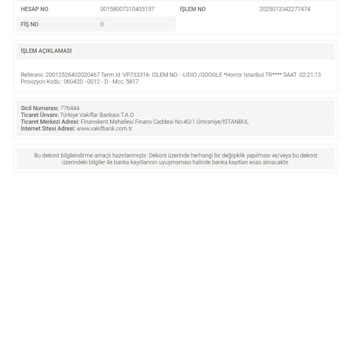 Bilgim Dışında Kartımdan Para Çekildi, İade Talep Ediyorum