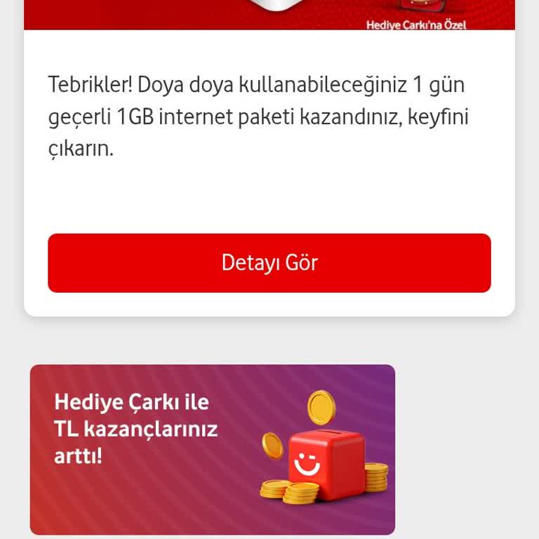 Vodafone Çark Kampanyasında Adil Ödül Dağıtımı Bekliyorum