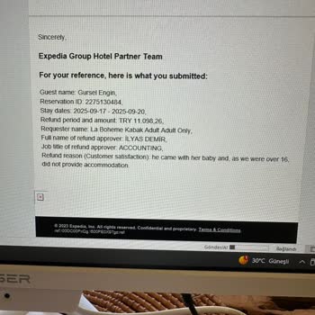 İptal Edilen Rezervasyonun Ücreti İade Edilmiyor, Müşteri Hizmetleri Yanıtsız