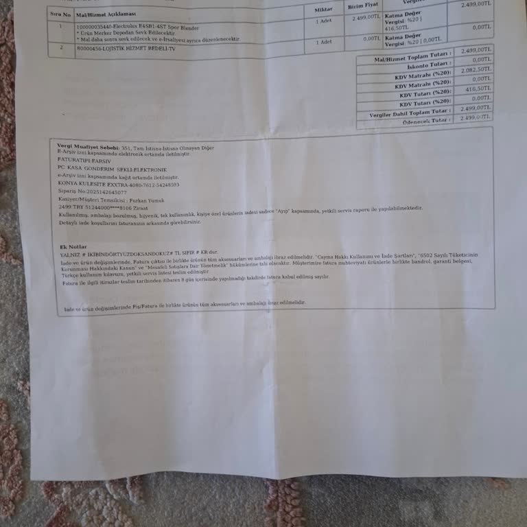 Sipariş Edilen Ürün Teslim Edilmedi, Para İadesi Yapılmıyor