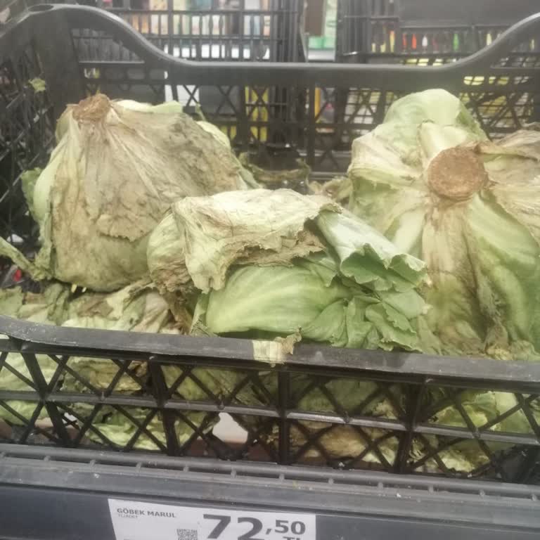 A101 Bayır Menteşe Şubesinde Çürük Marullar Ve Yetersiz Reyon Kontrolü