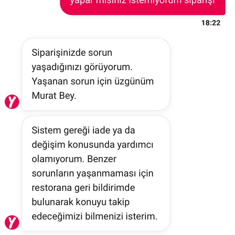 Ekstra Ücret Ödememe Rağmen Soğuk Ve Geç Gelen Sipariş Mağduriyeti