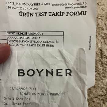 İlk Yıkamada Tüylenen Pantolon İçin Değişim Talebim Red Edildi!
