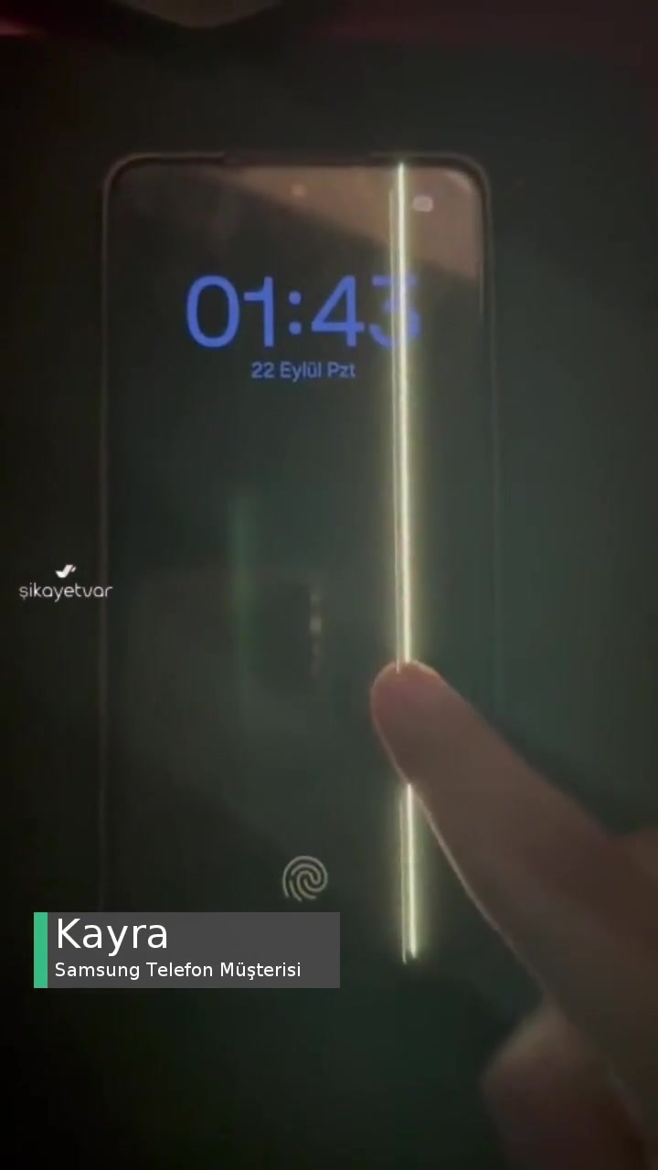 Samsung S21 Fe Model Telefonda Beyaz Çizgi videonun kapak resmi